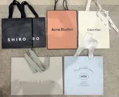 ファッションブランド　ショッパー　6枚セット