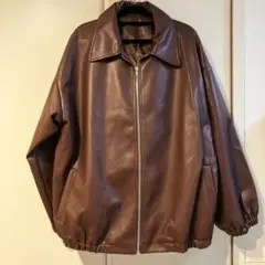 レザージャケット　ブラウン　XXL SHEIN Dazy-Less