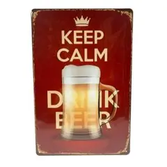 アンティーク風看板 レトロ アメリカ雑貨 KEEPCALM ビールダイナー