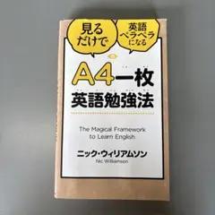 A4一枚 英語勉強法 ニック・ウィリアムソン