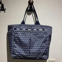 【極美品】レスポートサック ショルダートートバッグ ピンクハート×ネイビー