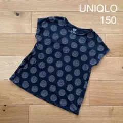 UNIQLO ユニクロ　ガールズ　Ｔシャツ　ブラック　150のサムネイル