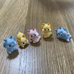 玄関 オブジェ 置物干支ミニチュア5個新年飾りマスコット