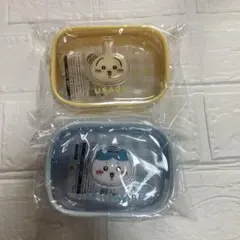 ちいかわ　ぷっくりクリアミニポーチ　うさぎ　ハチワレ　２種セット