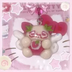 ‪‪❤︎‬いちご天使ストラップ‪‪❤︎‬