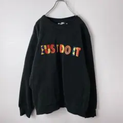 NIKE フリース　スウェット　トレーナー　刺繍ロゴ　メンズ　古着