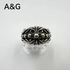 90s A&G gothic logo ring 20号 silver 925 A&G Sterling Silver 925 Ring US 9 1/4 JAPAN 19 Gothic Cross