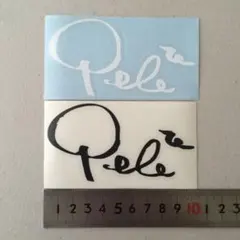 太郎丸様専用 ノリさん ペレサインステッカー小2枚 白黒 ハワイ アロハ