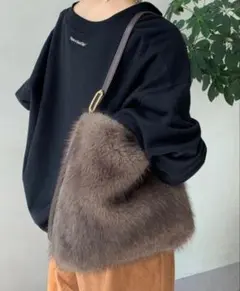 美品 DouDou フリーワンハンドルエコファートートのサムネイル