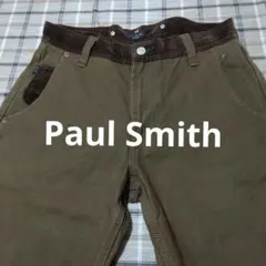 【美品】Paul Smith ポールスミス コットンパンツ ブラウン 茶 Mのサムネイル