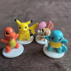 ポケモン　ミニフィギュア　ヒトカゲ　ピカチュウ　ゼニガメ　ピジョン