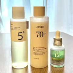 ナンバーズイングルタチオンC、Anuaライストナー・アゼライン酸美容液3点セット