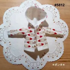 りかちゃん服　#5812　パーカー　ハンドメイド　ポンタのサムネイル
