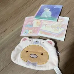 すみっこぐらし　とんかつポーチとメモ帳セット　サンリオ