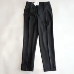 【未使用タグ付き】アンタイトル テーパードパンツ 黒 S　1 洗える 春夏秋