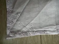 JUNKO SHIMADA ハンカチ ライトピンク 花柄刺繍