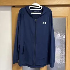 Under Armour ネイビーフルジップフーディ LG メンズ