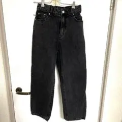 グローバルワーク購入　ダークグレー ストレートデニム S