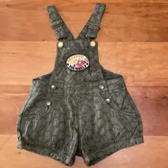 未使用 e.a.B オリーブ色 ショート オーバーオール 110cm