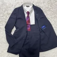 美品 パーソンズフォーメン セットアップ スーツ　YA7ネイビー ウォッシャブル