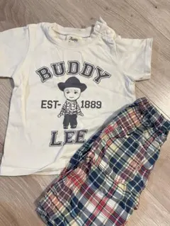Buddy Lee Tシャツ チェックパンツ セット90cm