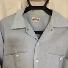 古着 ストライプ長袖シャツ Lサイズ