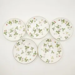 ウェッジウッド ワイルド ストロベリー 5枚セット 小皿 食器 ウェッジウッド（Wedgwood） ワイルドストロベリー トリオセット