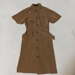 UNTITLED　アンタイトル　サファリドレス　カーゴポケットシャツワンピース