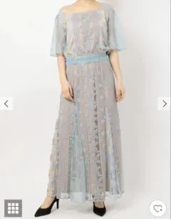 【新品未使用】LAGUNAMOON LADYシアーレースセットアップドレス M