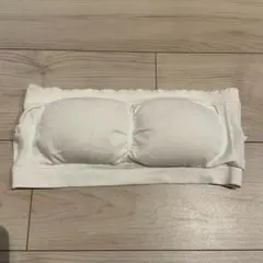 ホワイト バンドゥトップ　チューブトップ