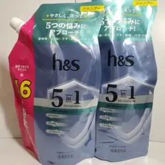 h&s シャンプー 5 in 1マイルドモイスチャー 特大 詰め替え 2個セットのサムネイル