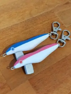 エギ型キーホルダー【曳きエギ】2点セット
