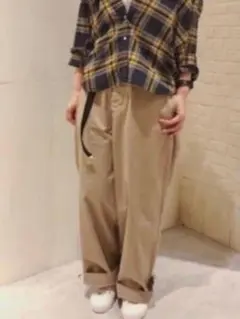 ☆新品・未使用☆niko and ... チノパンツ ワイドパンツ 綿100％