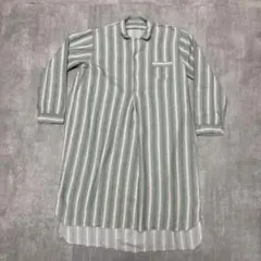 60s Euro Vintage グランパシャツ　長袖　ネルシャツ　パジャマ