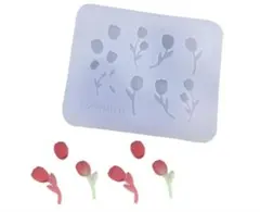 シリコンモールド レジン モールド デコパーツ 花 葉型など レジン型