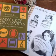 デザイン洋書2冊　初期広告デザイン集　イラスト集　dover カタログ