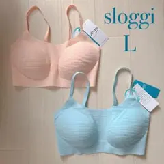 スロギー ゼロフィール ライト ハーフトップ2 ベージュ・ブルー