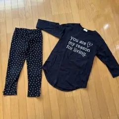 女の子　上下セット　110