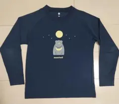 mont-bell 長袖Tシャツ 130cm ネイビー クマ柄のサムネイル