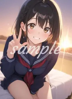 r-6[4K 高画質] かわいい イラスト アニメ A4ポスター コスプレ