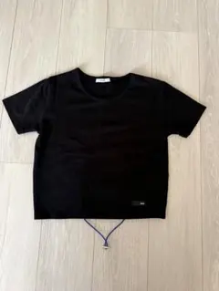 ムルーア　MURUA 半袖Tシャツ クロップド丈 ブラックのサムネイル