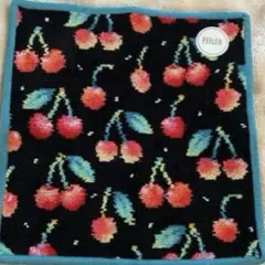 フェイラー ハンカチ チェリードット ブラック　新品未使用