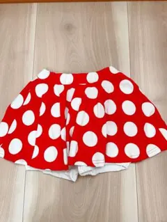 東京ディズニーリゾート 水玉 ミニーちゃんスカート 110