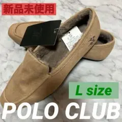 新品未使用POLOCLUBポロクラブLサイズ中敷ファースウェードブラウンべージュ