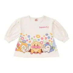 アンパンマンキッズコレクション　お花柄バルーン長袖チュニック100cm