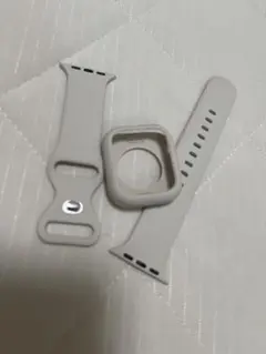 Apple Watch用 グレージュ　バンド・ケースセット