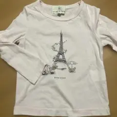 組曲　Tシャツ　長袖　エッフェル塔柄