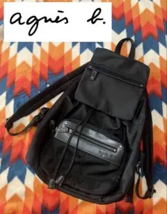 agnes b. VOYAGE ♡アニエスベー　 ボヤージュロゴ型押しリュックのサムネイル