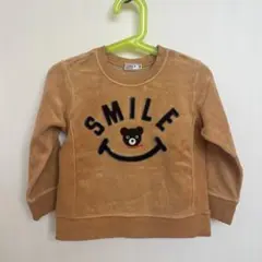 DOUBLE.B SMILE クマ刺繍 トレーナー 100