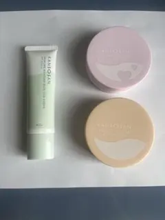 かんそうさんセット（下地1、ファンデ2）、下地グリーン、ファンデ01,03